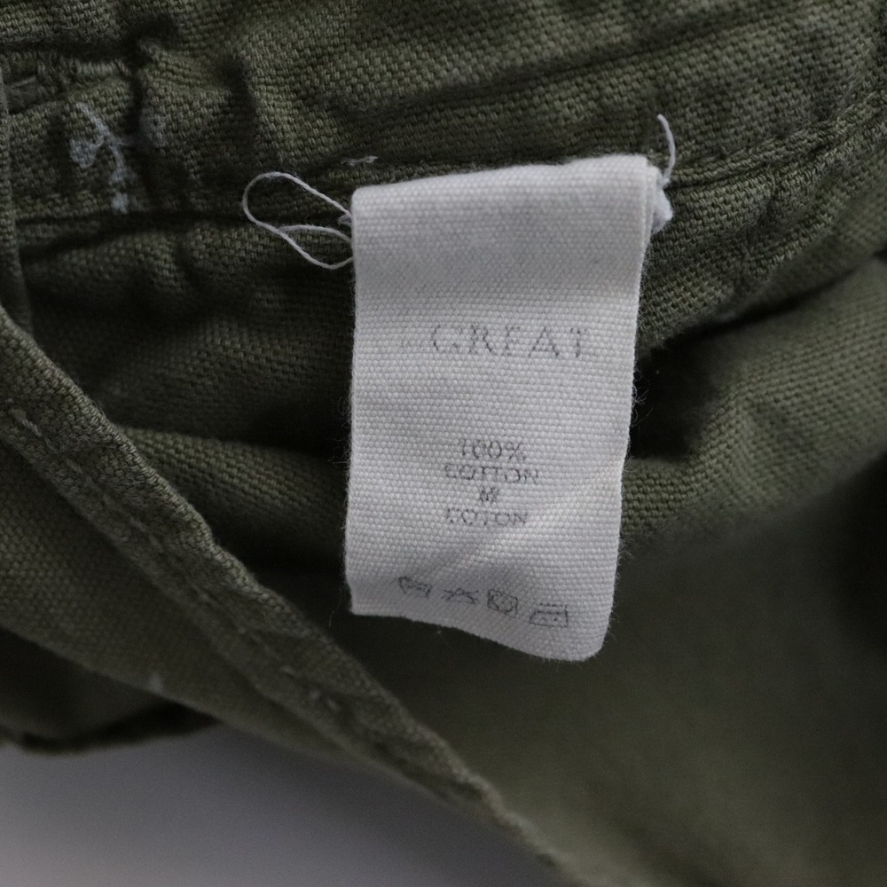 THE GREAT. The Easy Overall Jumpsuit Sprig Print Green XS - Picture 10 of 11